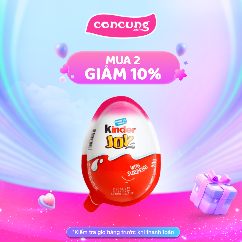 Kẹo trứng Kinder Joy cho bé gái, 20g