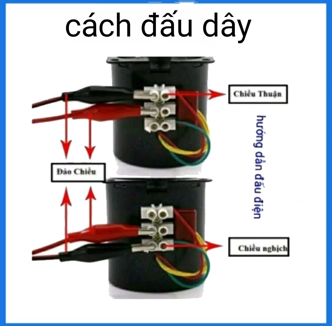 Mô tơ giảm tốc 220v - 20w chế lò quay tự động