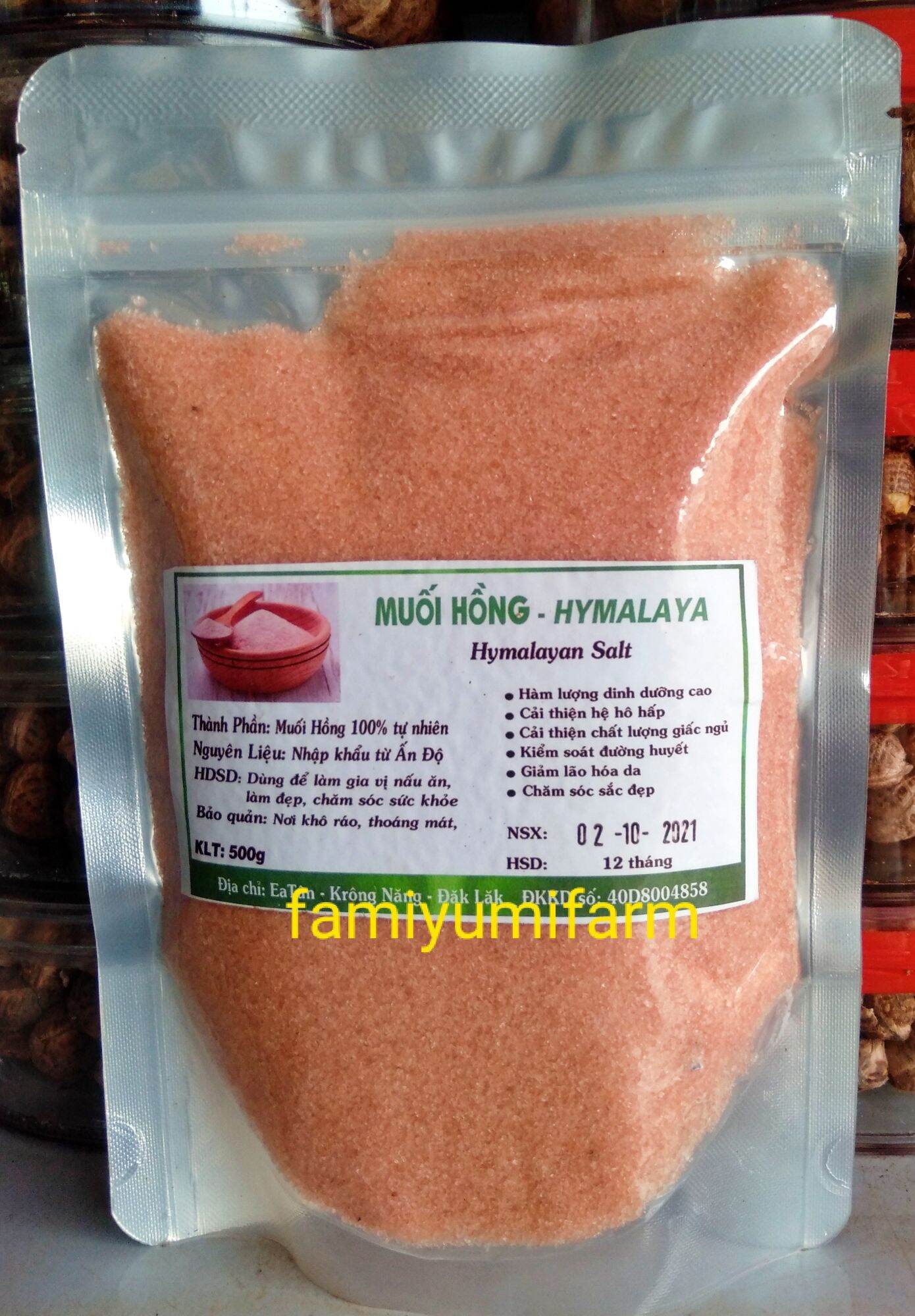 500gr muối hồng Hymalaya nhập khẩu giá s