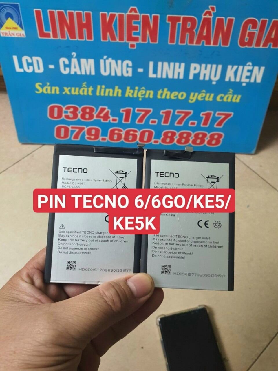 Pin tecno 6/6 go/ke5/ke5k/pin bl-49ft 5000mah bl-49fx bl-58bt bl-49et bl-49ht bl-58ct bl-58at