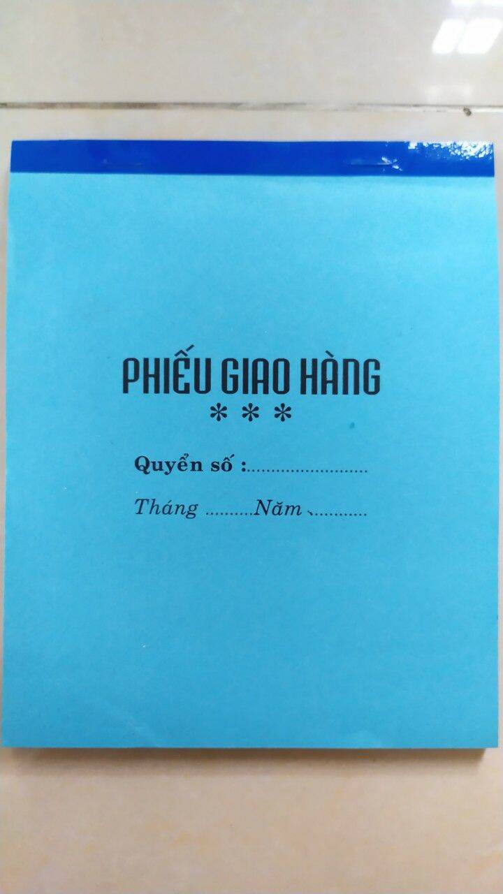 Phiếu giao hàng 1 liên - khổ a5 - giấy đẹp láng mịn