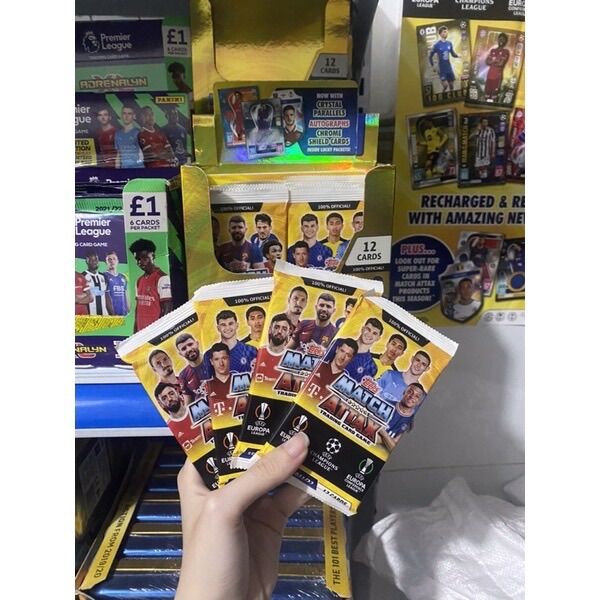 Gói thẻ lẻ match attax champions league pack mùa 21/22