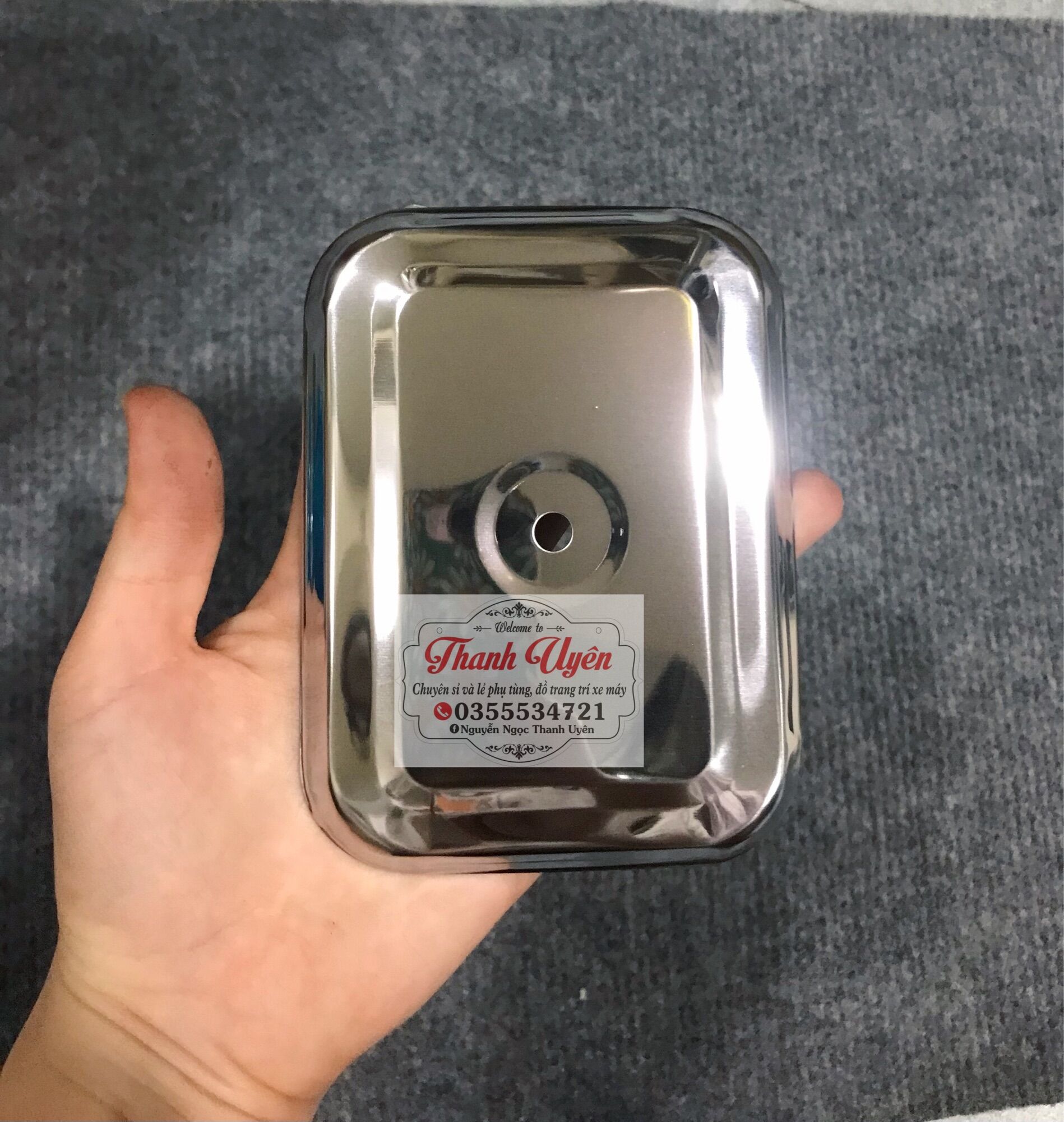 Nắp đậy pô e xe 78 inox