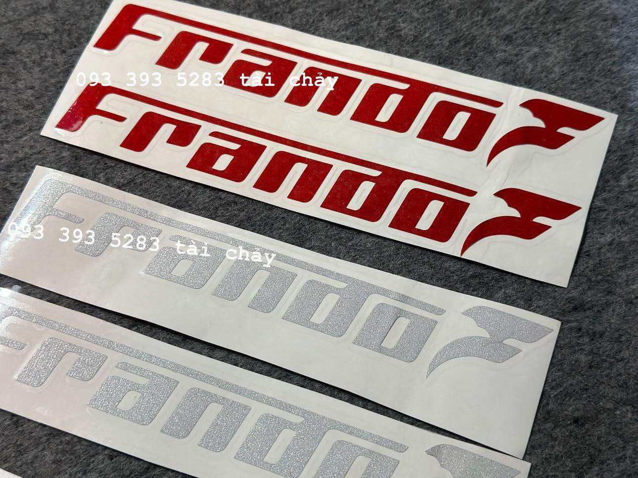 [ 1 CẶP ] TEM DÁN PHUỘC TRƯỚC FAN DO PHẢN QUANG