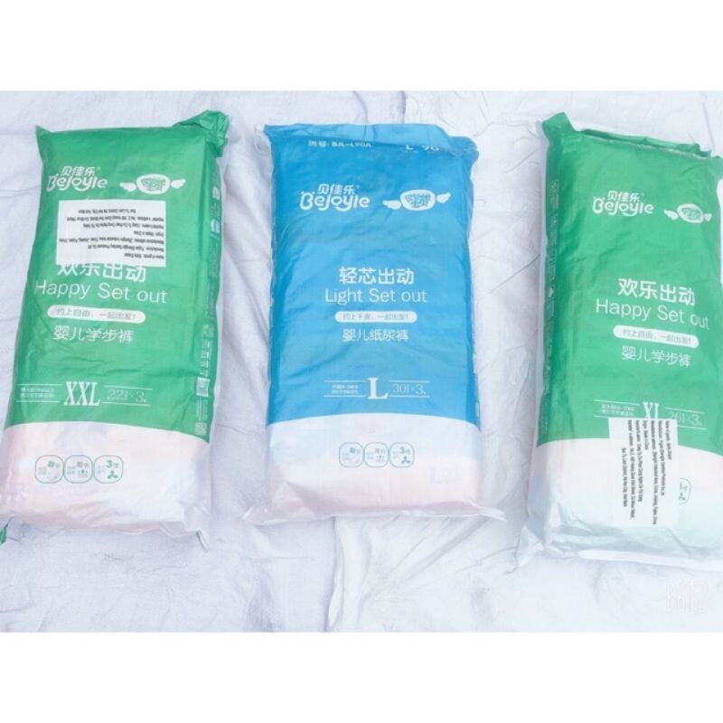 Tã/bỉm bejoyle dán/quần s120/m96/l90/xl78/xxl66