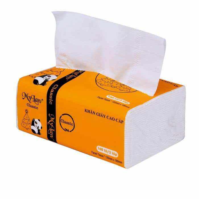 Lẻ 1 bịch 100 tờ Giấy ăn Gấu Trúc Mylan (Hàng Việt Nam)