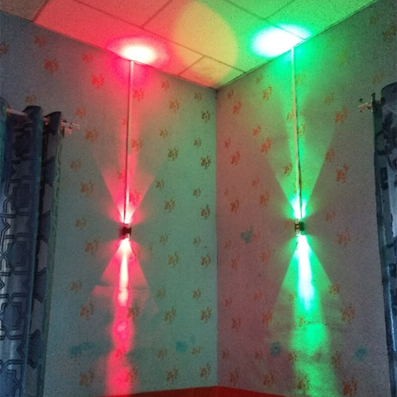 Đèn Chiếu Sáng Một Hai Đầu Đèn Tường Lối Đi Hành Lang Đèn Màu Đèn Tường Nền LED Đèn Tường Trong Nhà Làm Sáng Bảy Màu KTV Quán Bar
