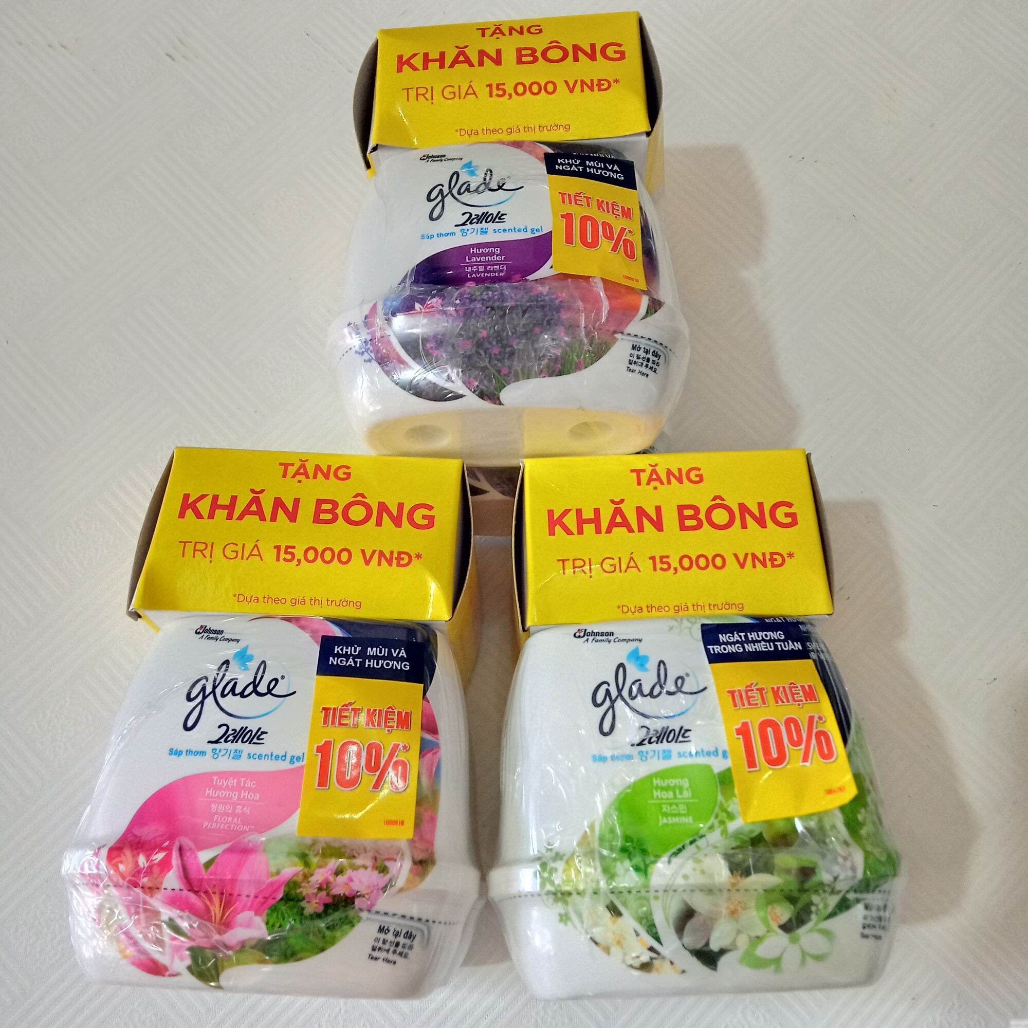 2 cục sáp thơm glade 180gam