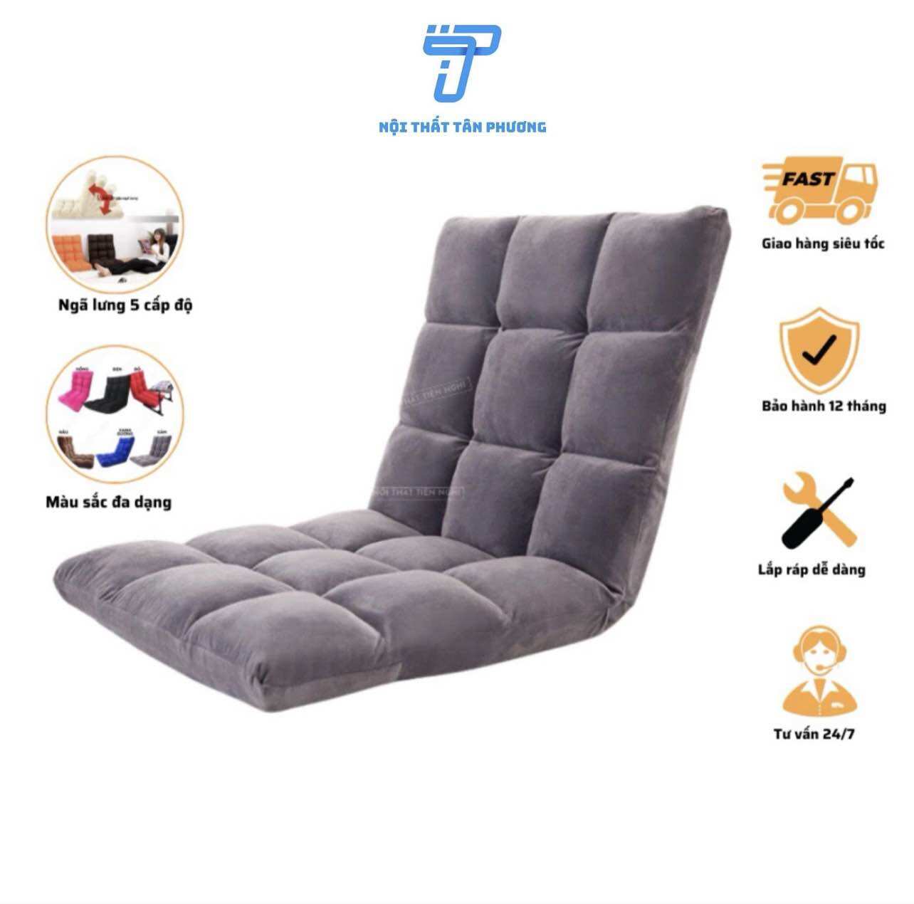 [GIAO HOẢ TỐC][HÀNG DÀY LOẠI 1] GHẾ NGỒI BỆT TỰA LƯNG CAO CẤP TATAMI - Nội Thất Tân Phương