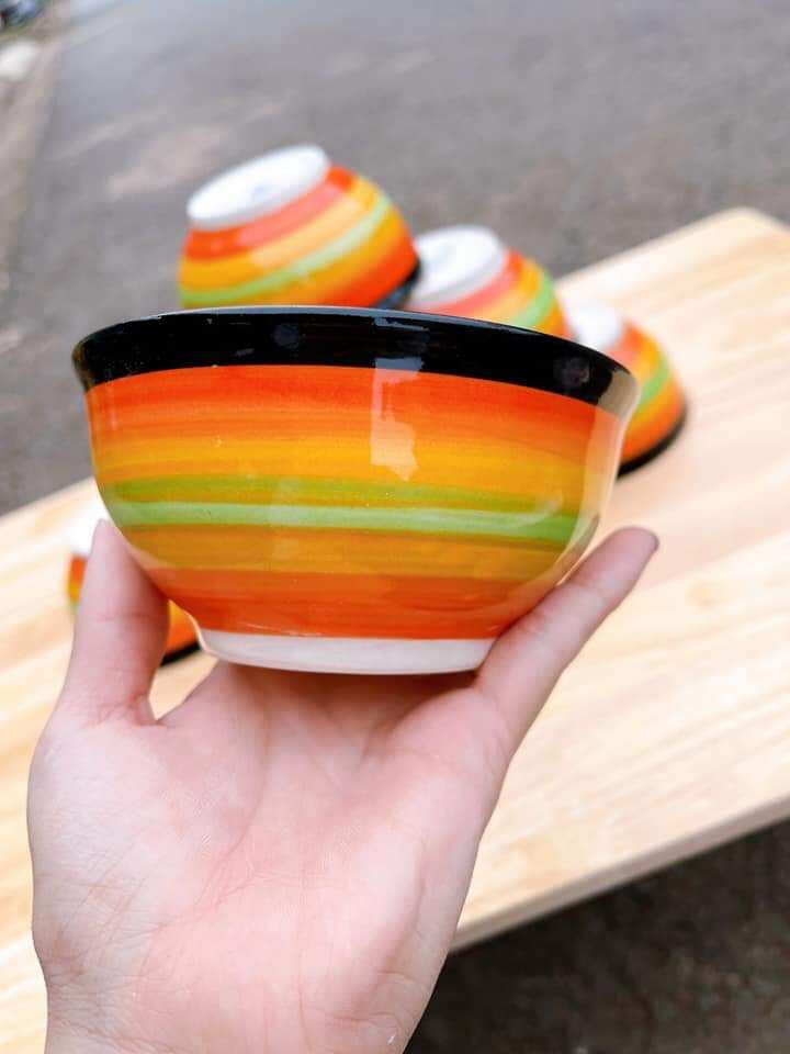 Set 10 Chén Sứ Cầu Vồng Cao Cấp