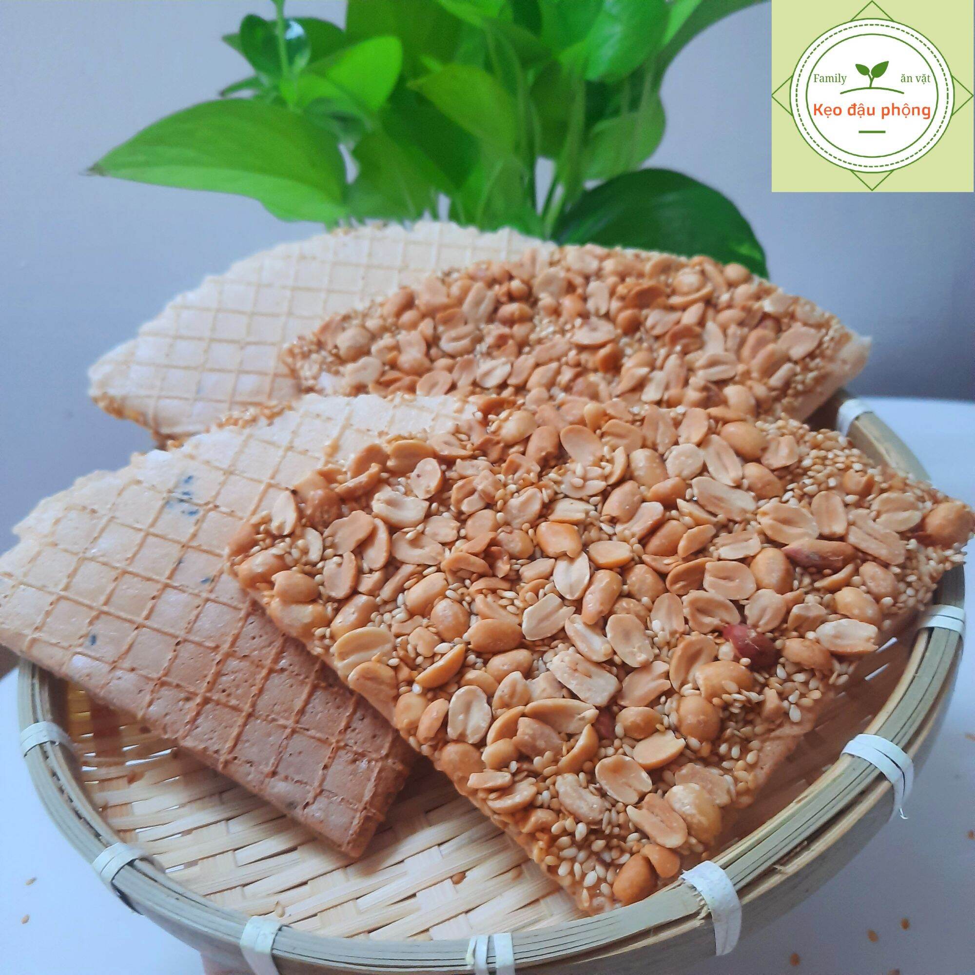 KẸO ĐẬU PHỘNG CÁNH QUẠT (thơm giòn) - 1bịch / 4cái
