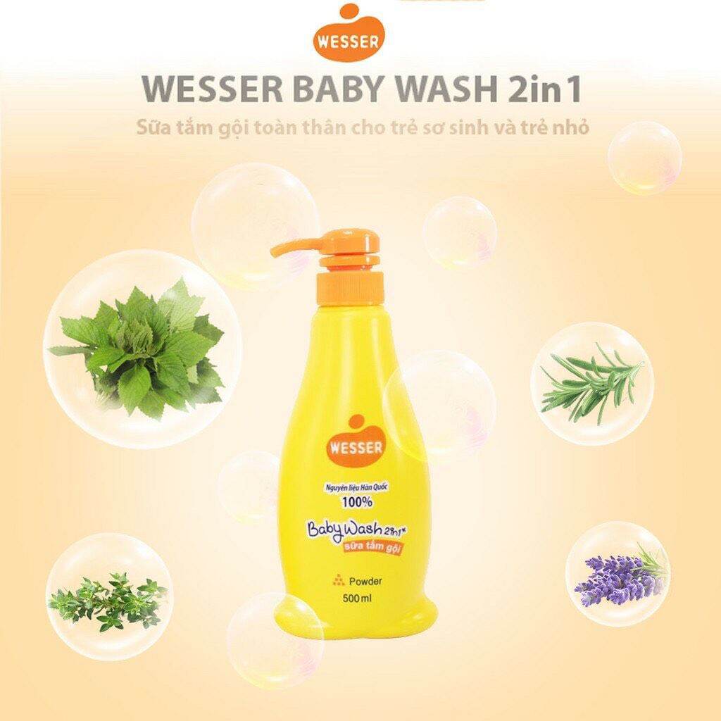 SỮA TẮM GỘI WESSER DÀNH CHO BÉ 500ML