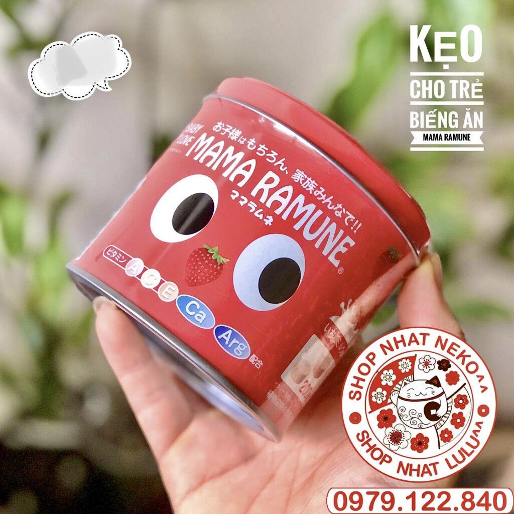 KẸO BIẾNG ĂN MAMA RAMUNE NHẬT BẢN 200 viên cho trẻ từ 1 tuổi