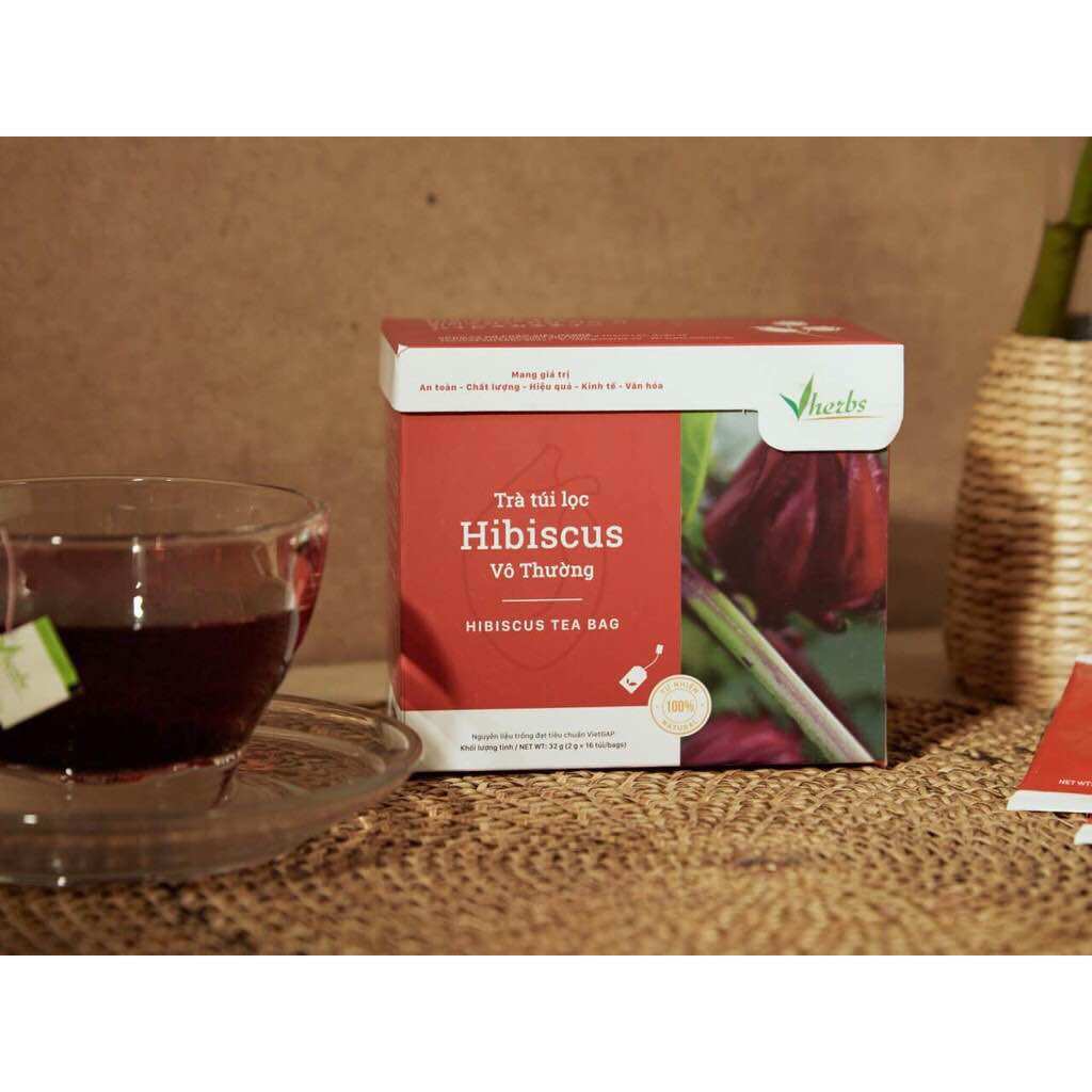 Trà Hibiscus Vô Thường Vherbs Túi Lọc (16 Túi x 2gram)