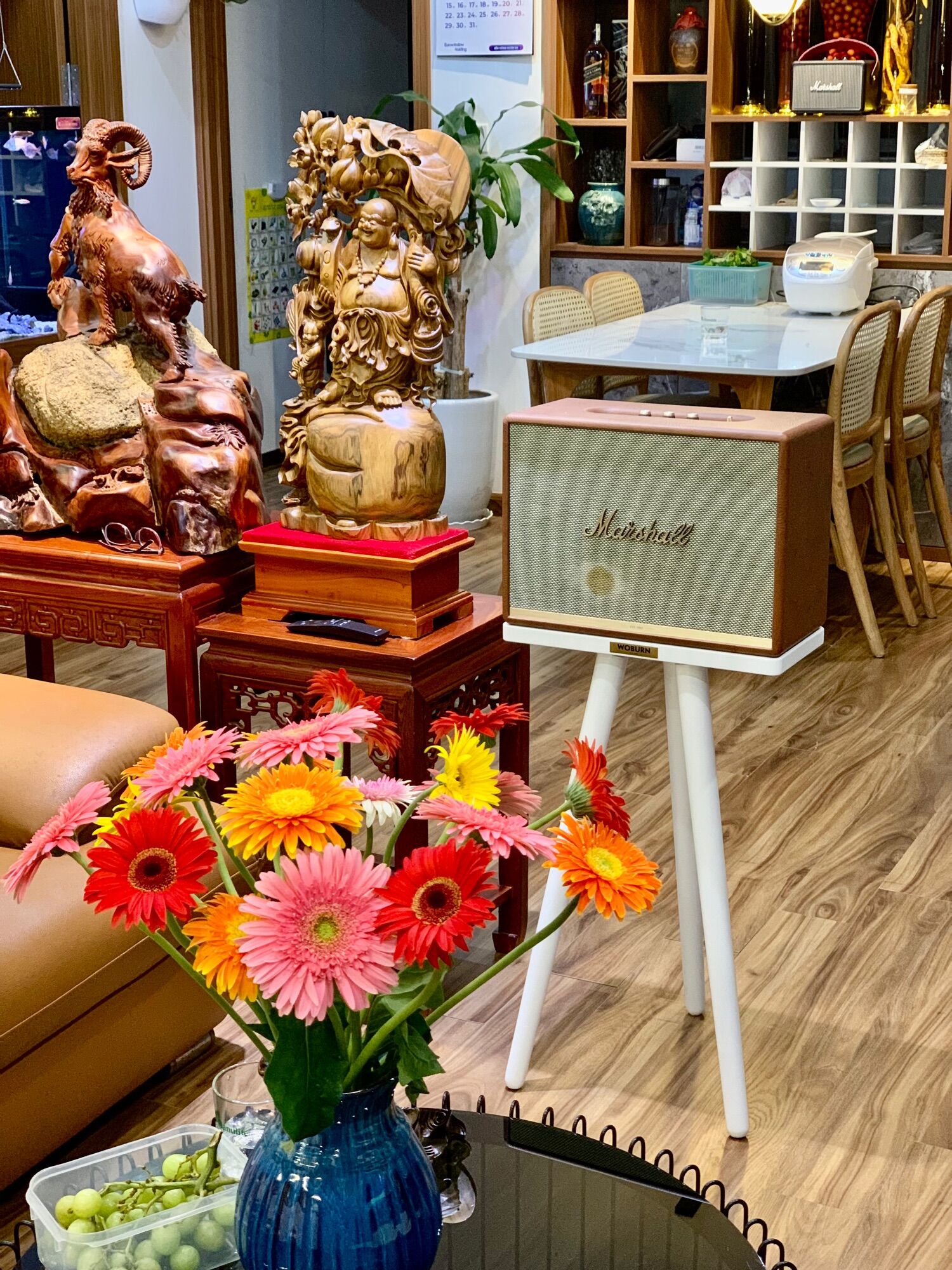 CHÂN ĐẾ LOA MARSHALL WOBURN, STANMORE gỗ