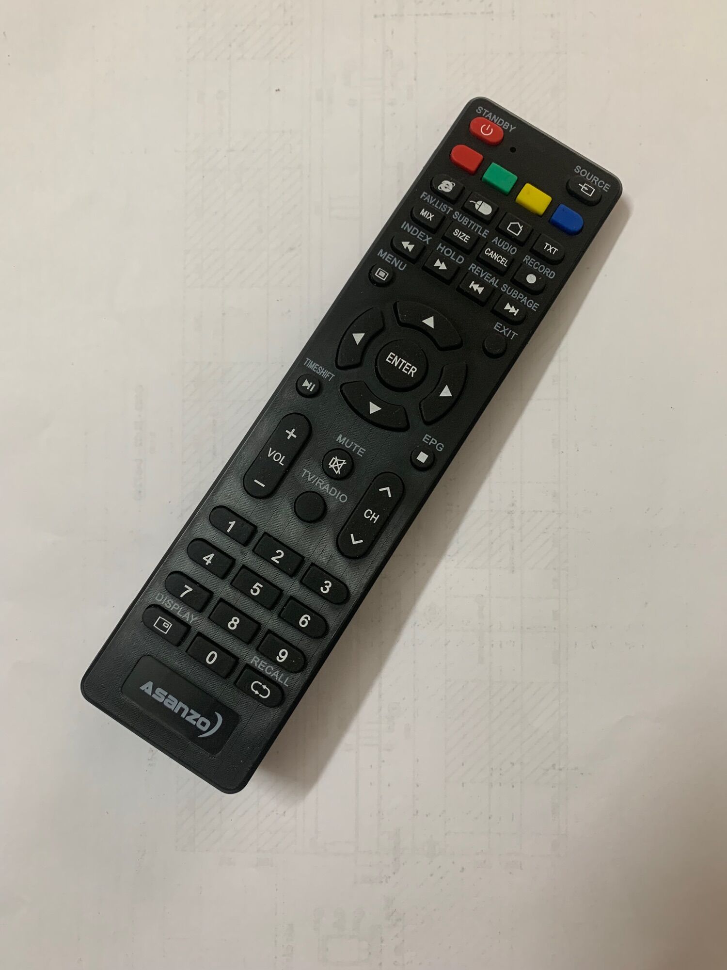 Remote điều khiển tivi led Asanzo (8 mẫu)