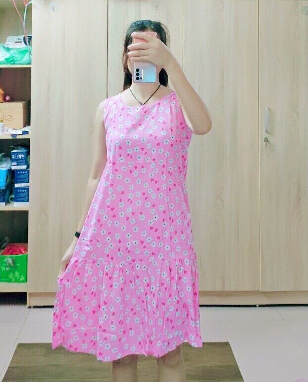 Váy lanh đuôi cá sát nách Việt Thắng