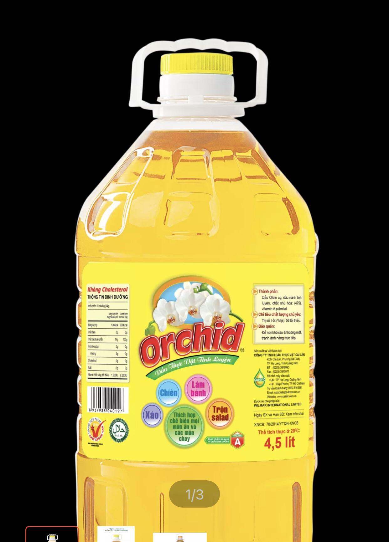 Dầu ăn orchid can 4,5lít
