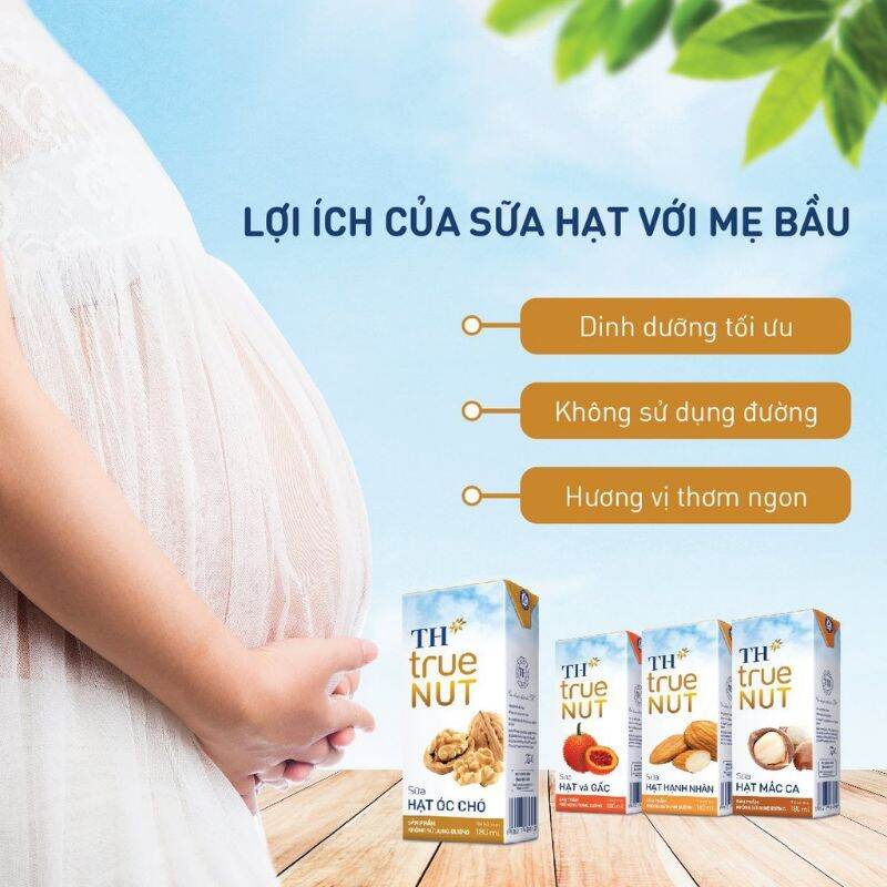 Sữa hạt TH true milk 180ml x 4hộp ( Óc chó / Macca / Hạnh Nhân / Gấc  / Hạt Nghệ/ Gạo Lứt Đỏ )