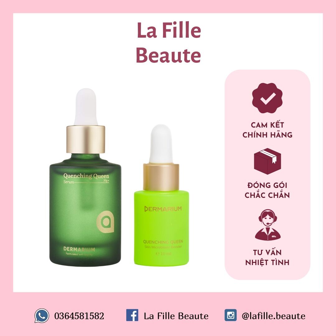 Tinh chất dưỡng ẩm, phục hồi da Dermarium Quenching Queen Serum 30ml