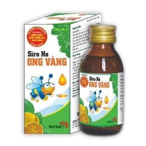 Siro ho ong vàng chai 100ml
