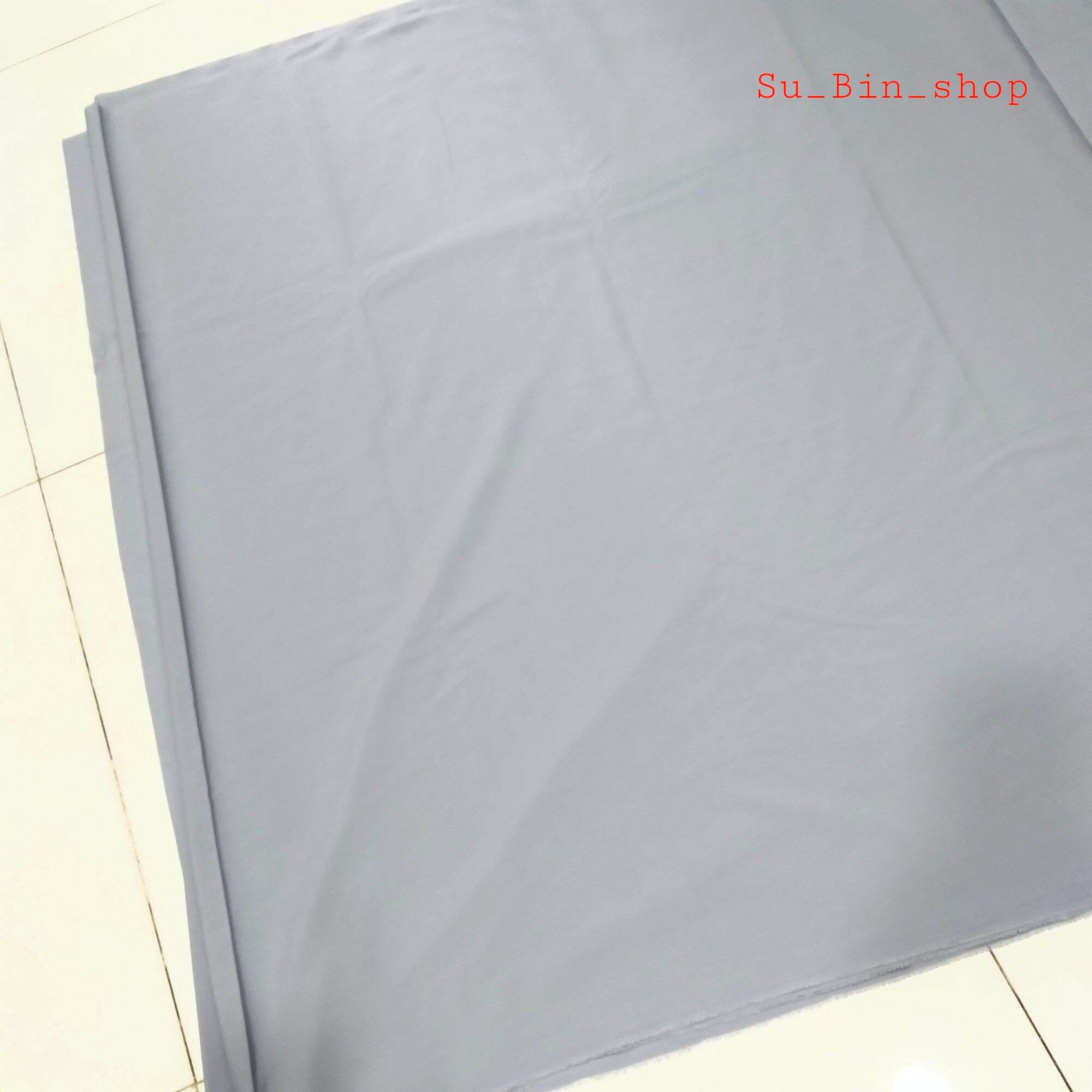Vải kate silk màu Xám may đồ đi chùa