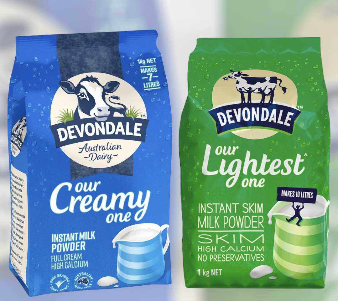Sữa Bột Úc Devondale FULL CREAM/Tách Béo Gói 1kg