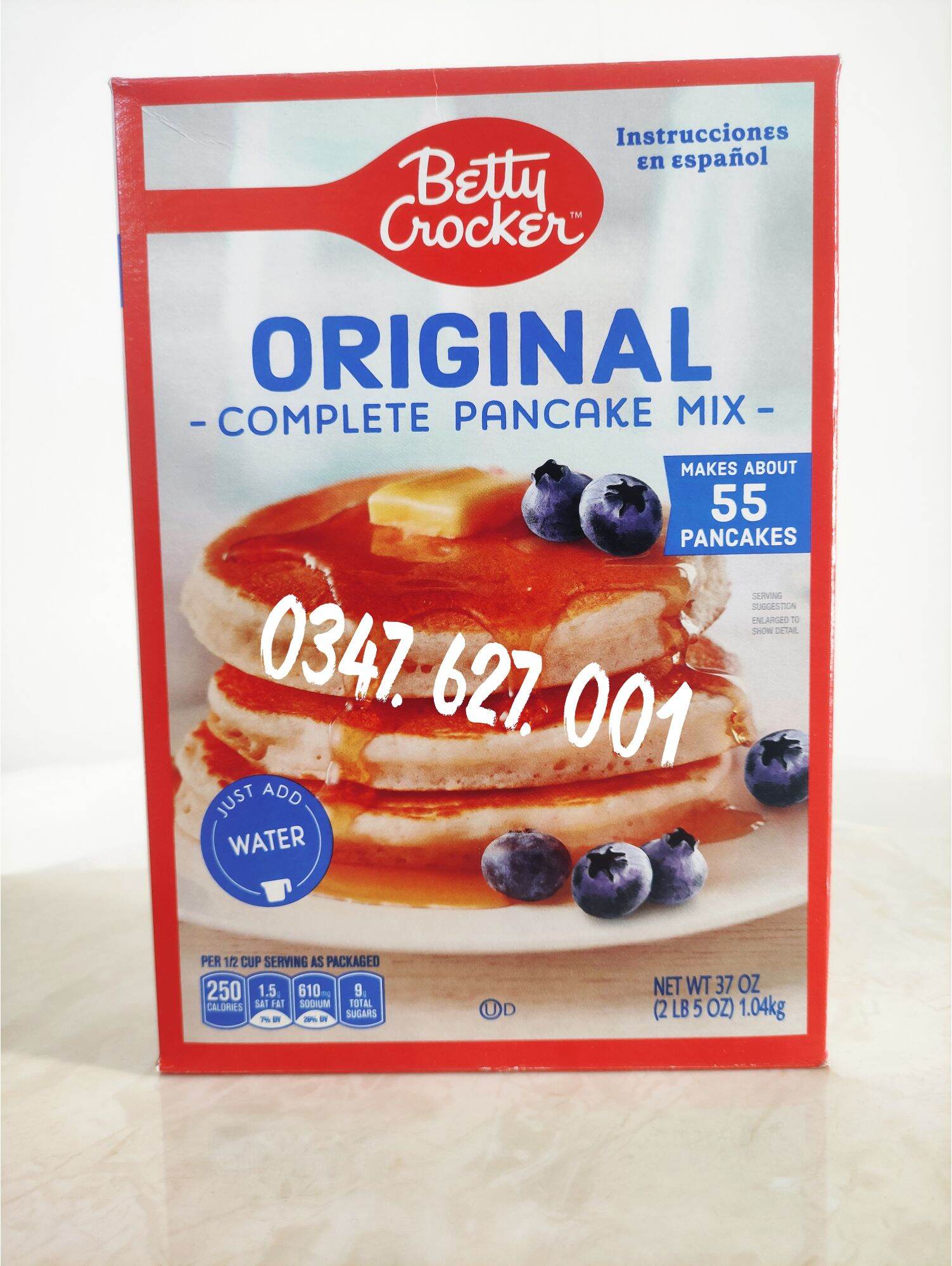 Bột Làm Bánh Pancake Mix Buttermilk Betty Crocker Hộp 1.04 kg