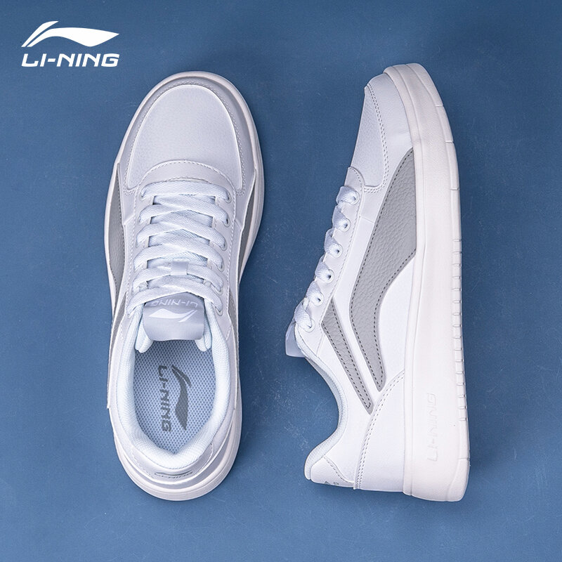 Giày đế bằng li-ning giày thường ngày đế mềm cổ thấp chính hãng mẫu mới mùa hè cho nam giày nam trắng giày thể thao phẳng mẫu nam