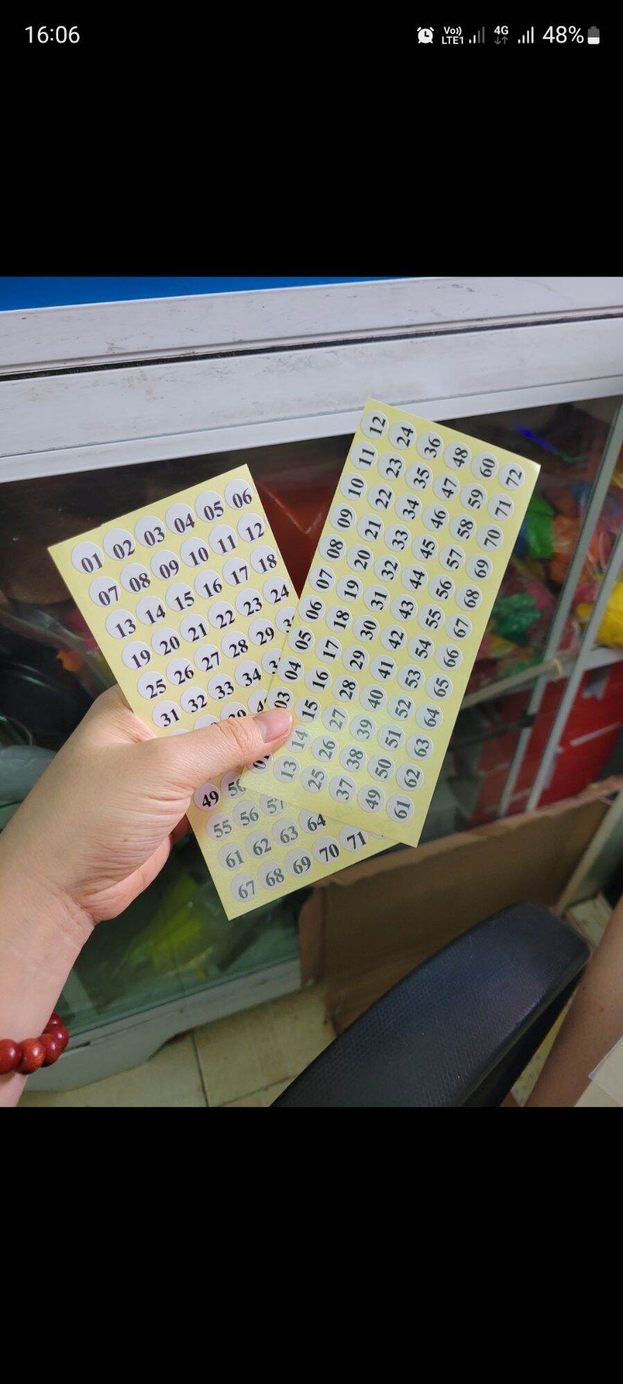 Tem số tròn 1.1cm