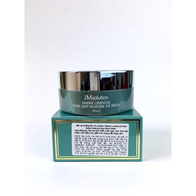 Mặt nạ mắt JM Solution lumious eye 90g 60 miếng giảm thâm vùng mắt