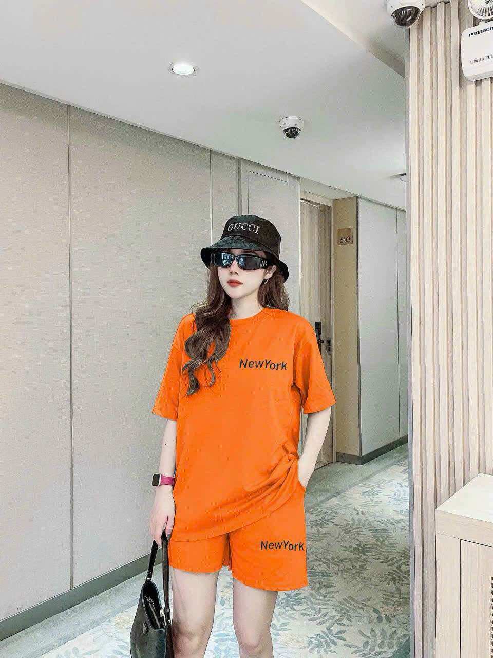 SÉT SHORT COTTON THÊU LO GO CAO CẤP