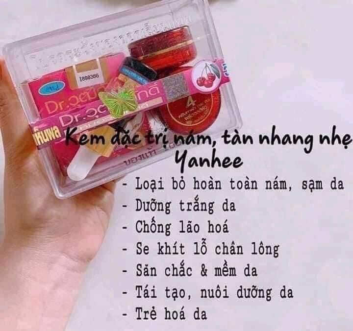 Bộ kem mờ thâm nám Yanhee Thái Lan màu đỏ