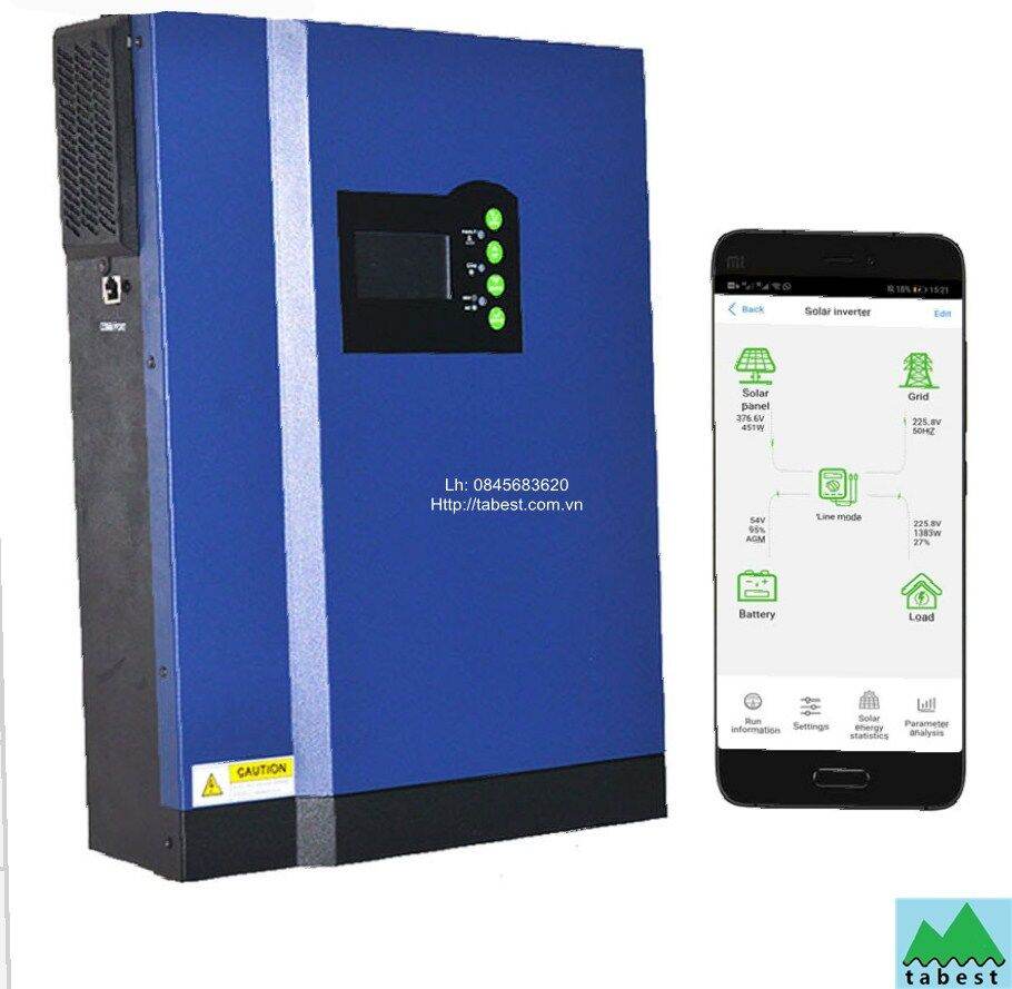 Biến tần Hybrid 5KW, 48V, WiFi