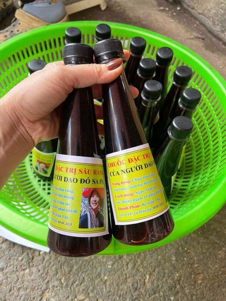 Sâu răng người Dao đỏ sapa từ thảo dược hàng loại 1,nước xúc miệng chống sâu răng,hôi miệng,đau răng,sâu răng