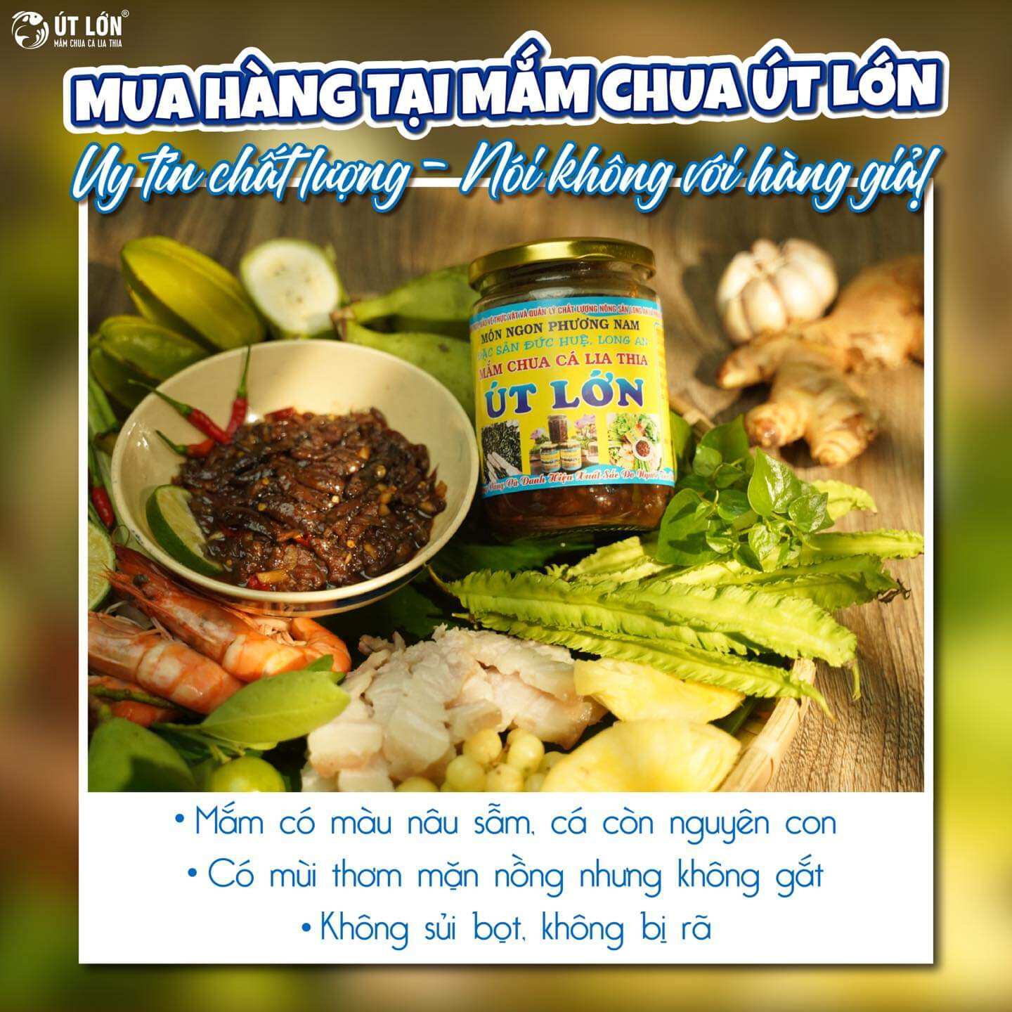Mắm chua cá lia thia - Thương hiệu Út Lớn - Sản phẩm OCOP - Không ngọt, không mặn - Date 90 ngày