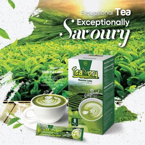 Trà sữa matcha hòa tan teavory king coffee - hộp 8 gói x 16g.

42
