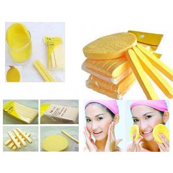 Bông Rửa Mặt Bọt Biển Dạng Nén ( 12 Bông )