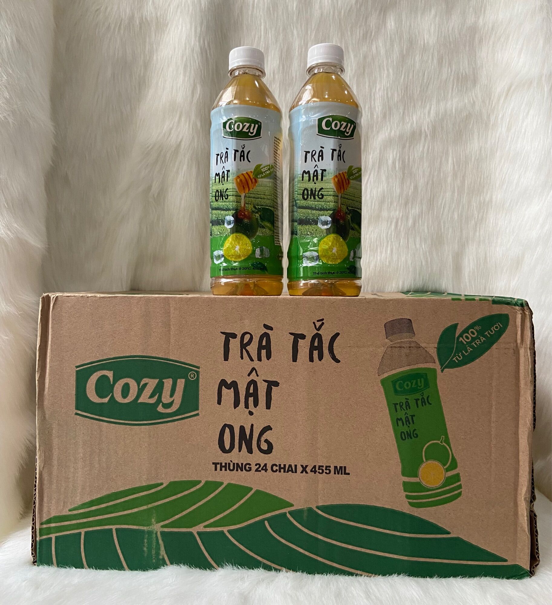 1 Thùng COZY Trà Tắc Mật Ong /24 chai *455ml