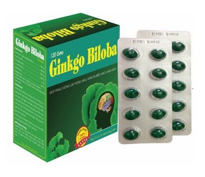 GINKO BILOBA 120MG Vinaphar - Hộp 100 viên - tăng cường lưu thống máu