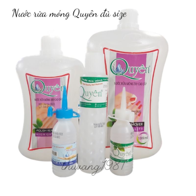 Nước rửa sơn móng tay Quyên 125ml-1000ml