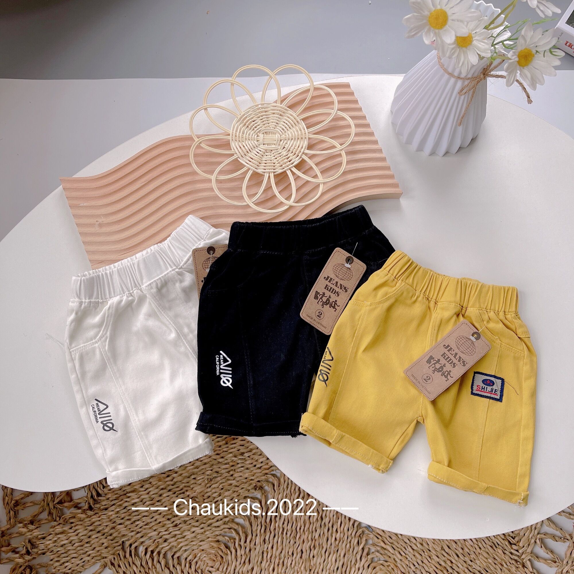 Quần short kaki trơn Niko cho bé (9-23kg)