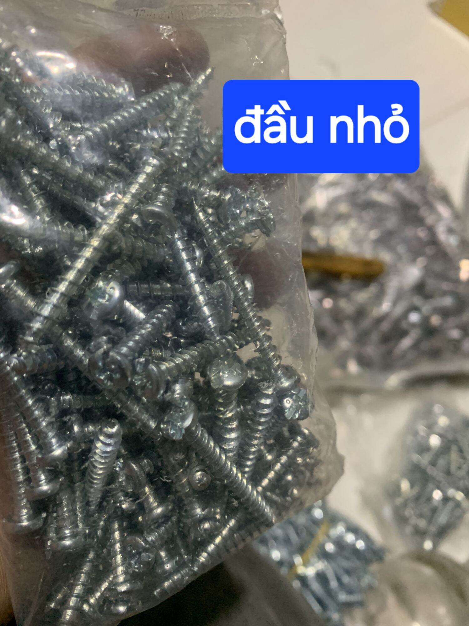 Vít xoắn 5ly tốt đầu dù - đầu nhỏ (100 con)
