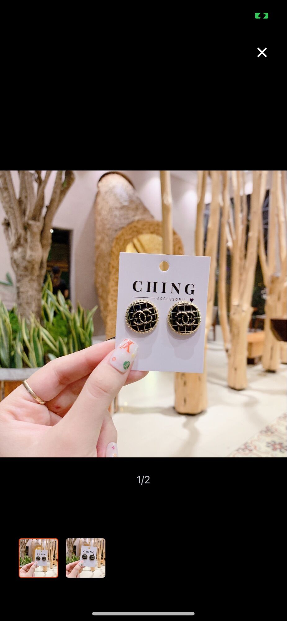 Bông tai chanel cao cấp