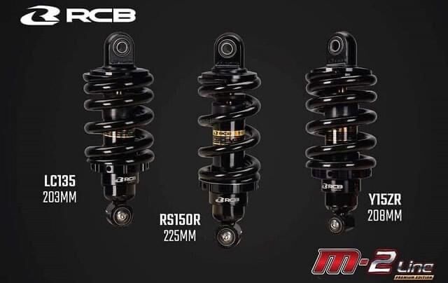 Phuộc sau RCB M2 + M2 Plus " tăng chỉnh " xe Exciter 135,150 Ti Vàng chính hãng