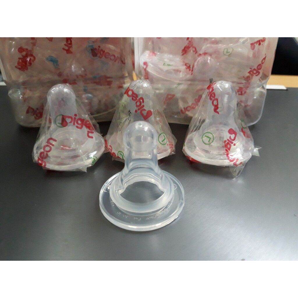 Núm ty thay thế cho bình cổ hẹp cao cấp ( thương hiệu Pigeon)