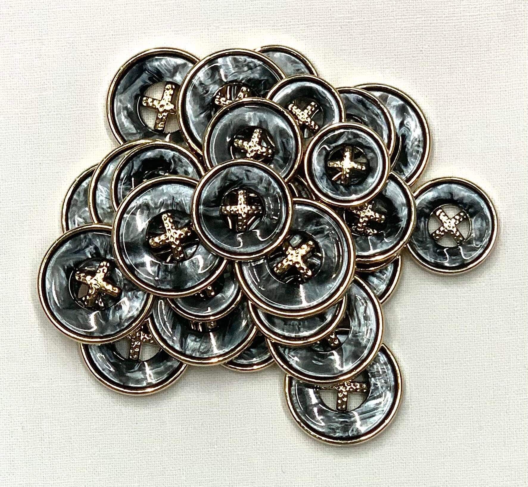 Set 5 nút vân xà cừ, nút kiểu dùng cho áo khoác, áo vét rất phù hợp