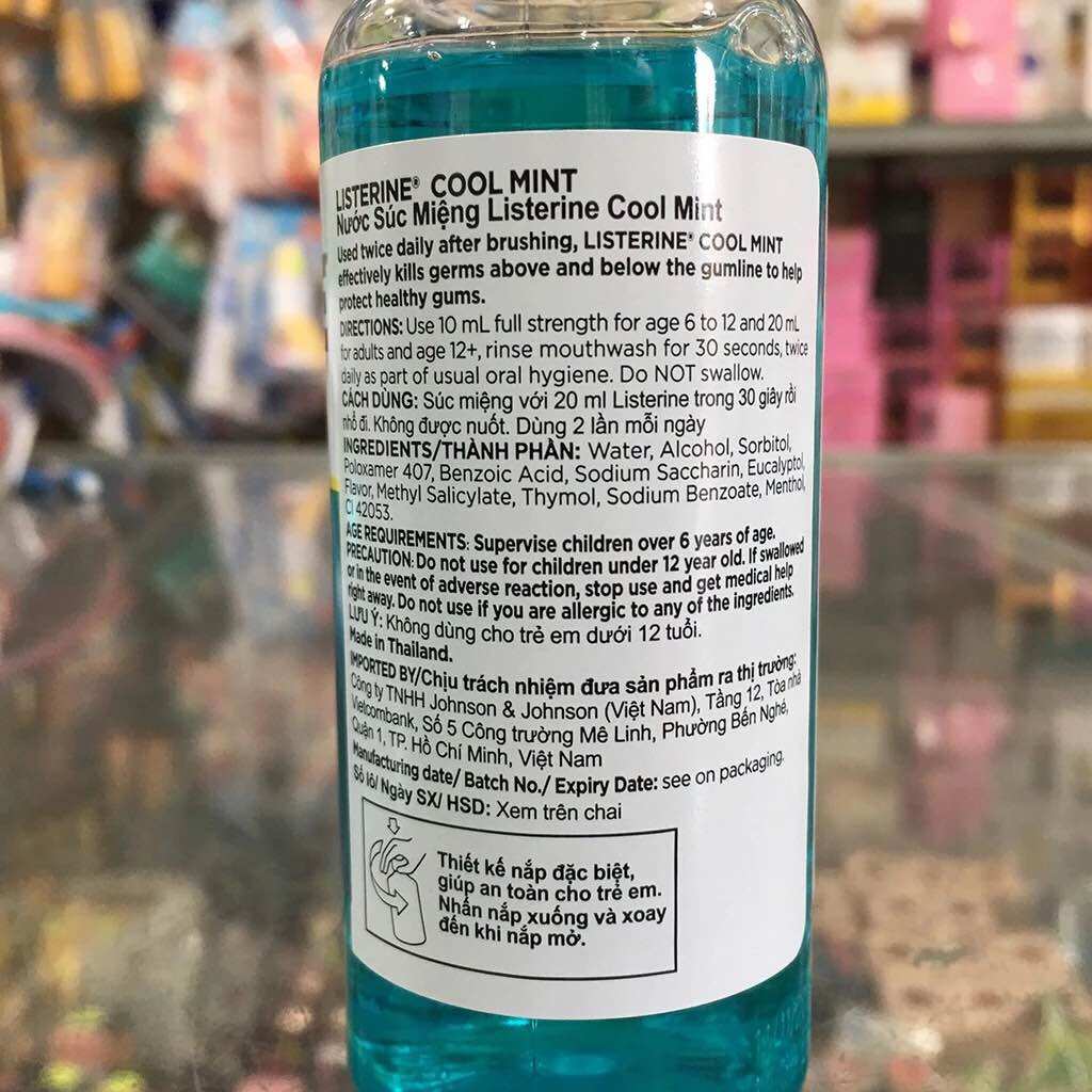 Nước súc miệng Listerine Cool Mint 100ml