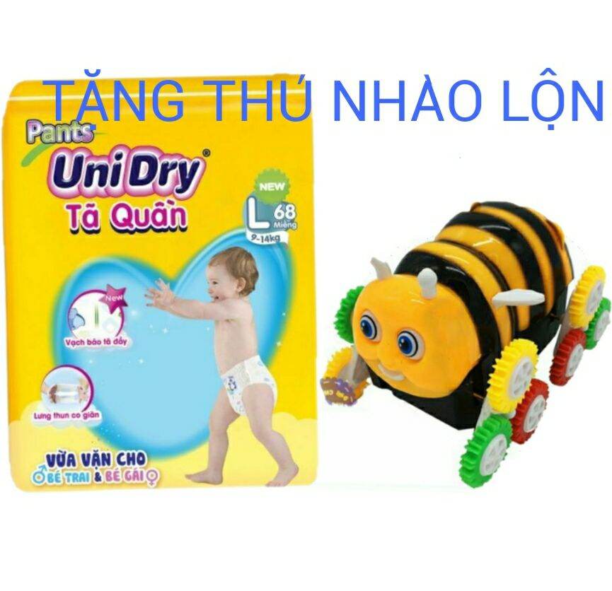 🏪HCM 🎊 TẶNG THÚ NHÀO LỘN 👉 Tã quần / Tã dán Unidry có vạch chỉ thị thay tã M74 / L68  / XL60 / XXL54 ( hsd : 2027 )