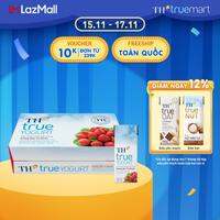Thùng 48 hộp sữa chua uống tiệt trùng TH true YOGURT hương dâu tự nhiên 180 ml (180 ml x48)